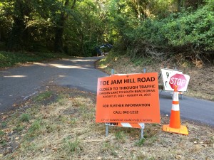 Toe Jam Hill, recently closed for resurfacing, is now open