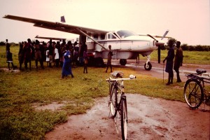 Arrival at Tonj airstrip